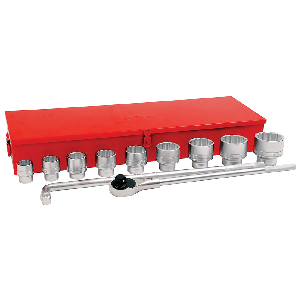 Juego de 12 dados y accesorios en pulgadas 1" Urrea