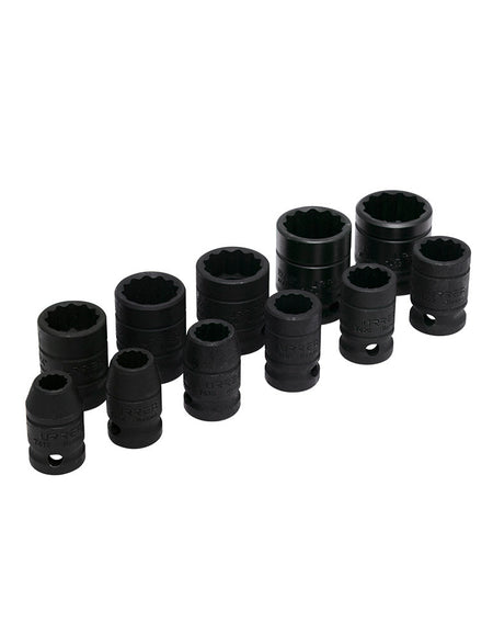 Juego de 11 dados de impacto en pulgadas 1/2" Urrea