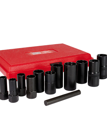 Juego de extractor tuercas barridas 13 piezas 1/2" Urrea