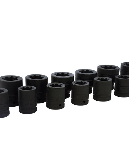 Juego de 12 dados de impacto 3/4" 8 puntas Urrea