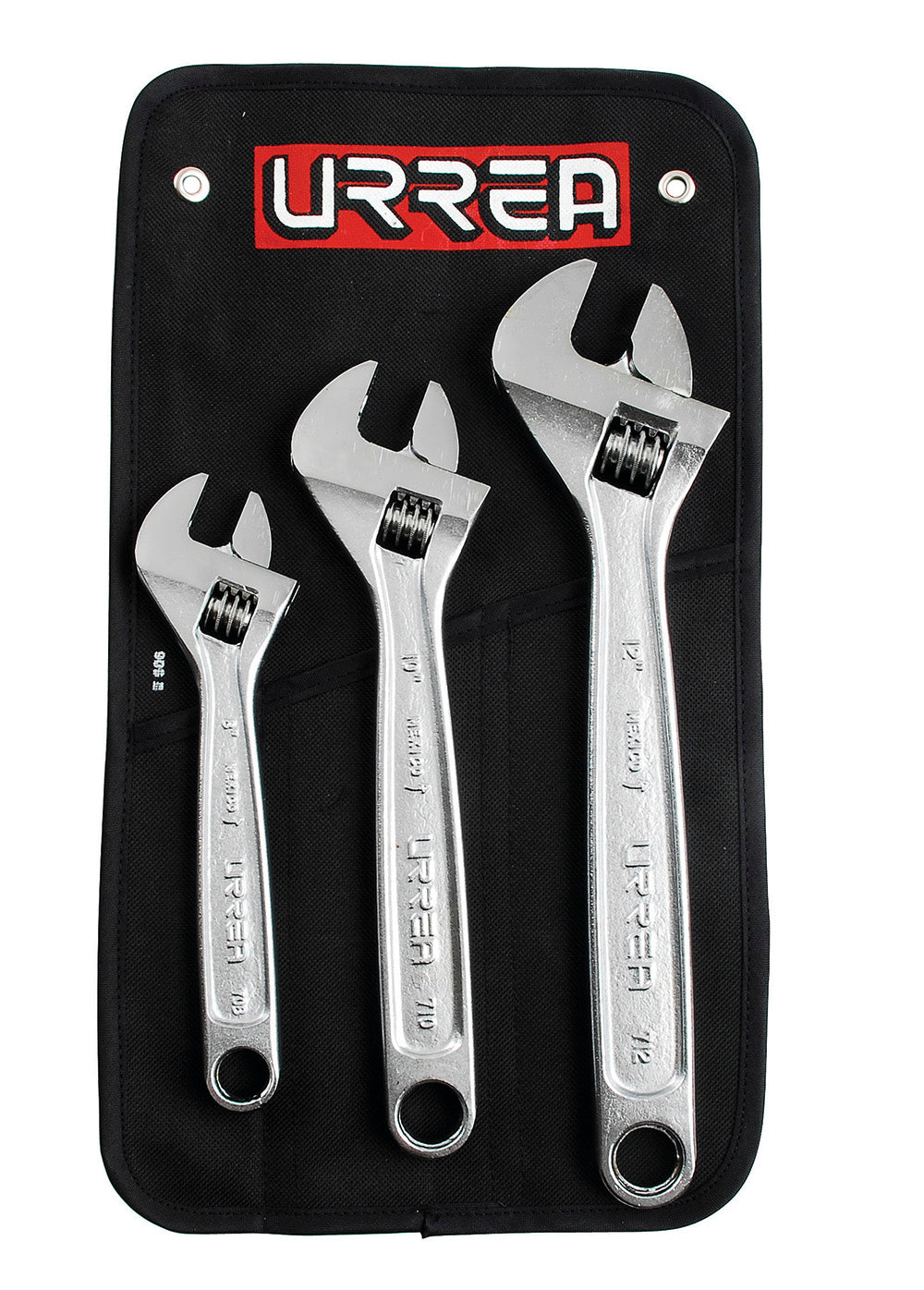 Juego de 3 llaves ajustables cromadas Urrea