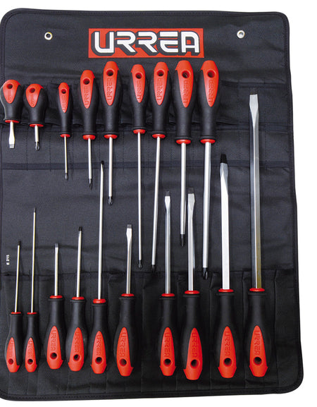 Juego de 19 destornilladores bimaterial combinado Urrea
