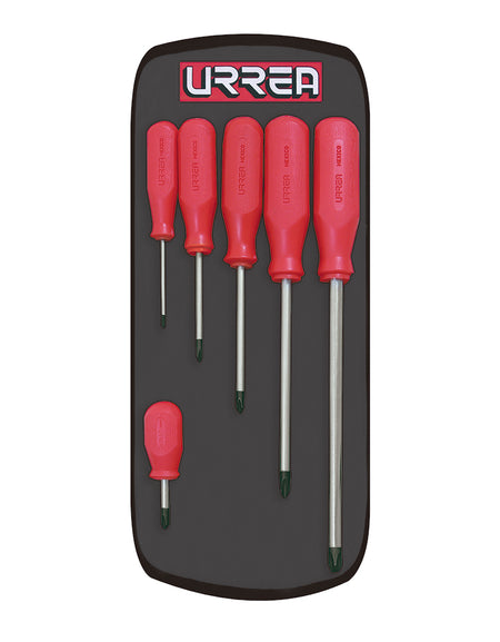 Juego de 6 destornilladores serie R punta Phillips® Urrea