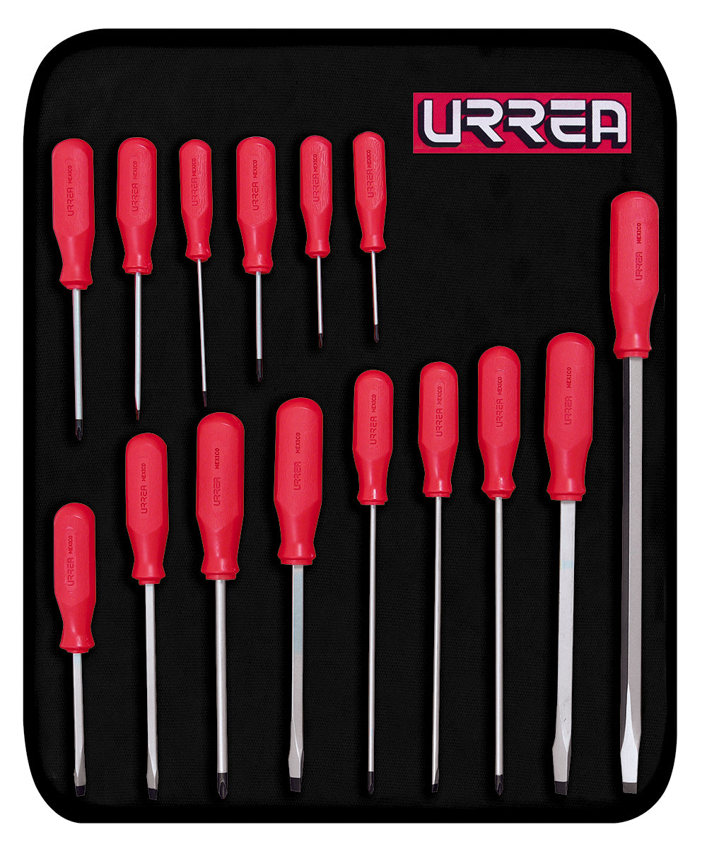 Juego de 15 destornilladores serie R combinado Urrea