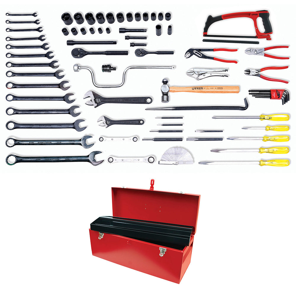 Juego industrial para ferrocarril 68 piezas Urrea