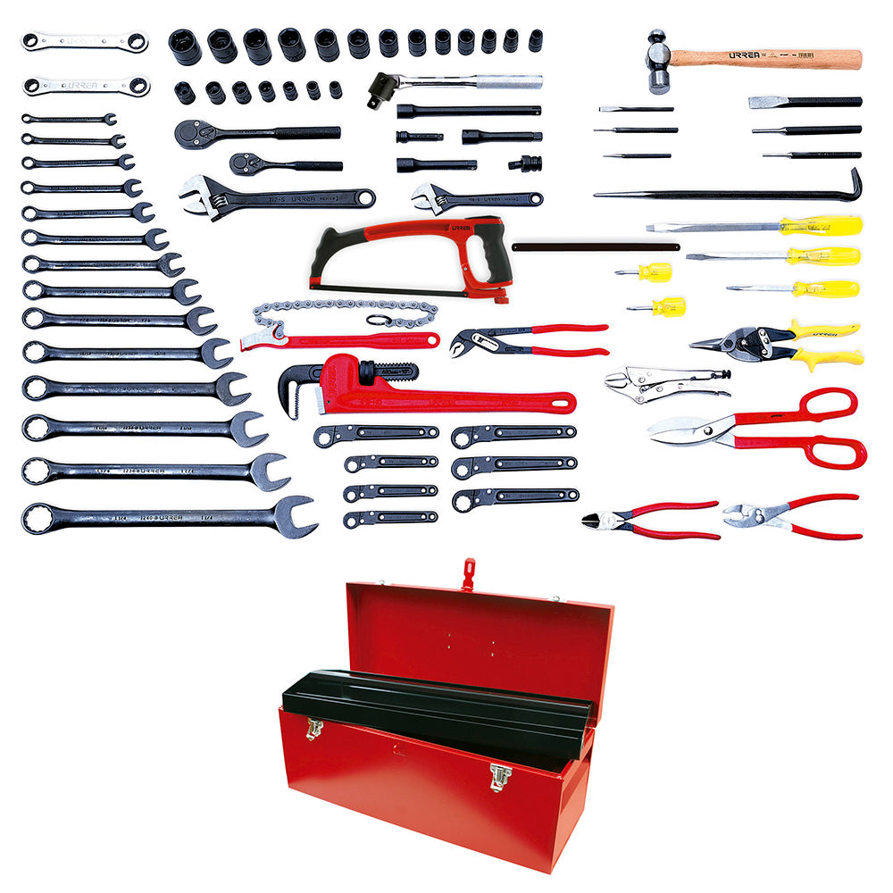 Juego industrial para ferrocarril 77 piezas Urrea