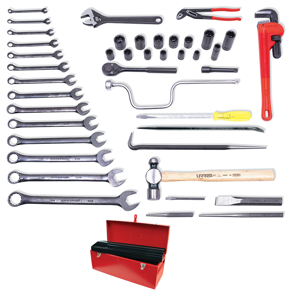 Juego industrial para ferrocarril 43 piezas Urrea