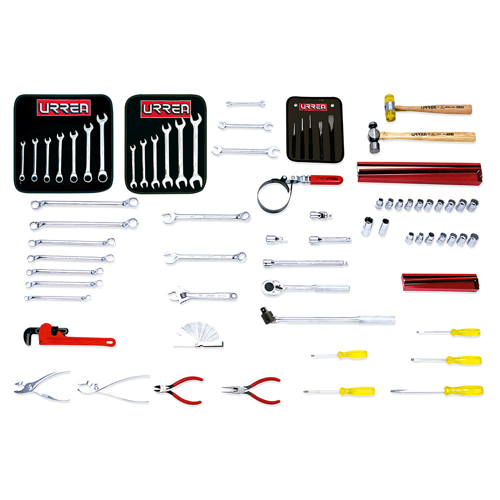 Juego básico automotriz 70 piezas sin caja Urrea