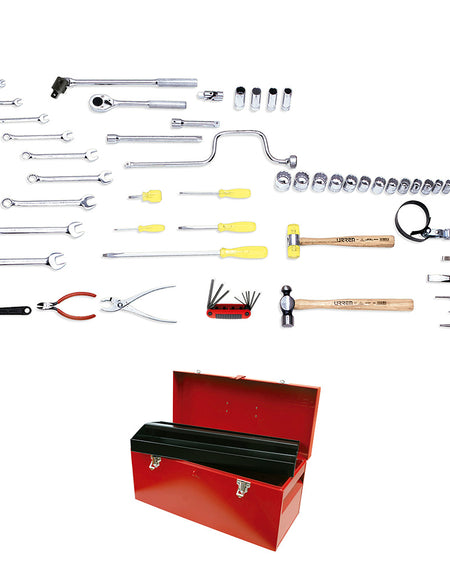 Juego básico automotriz 55 piezas sin gabinete Urrea