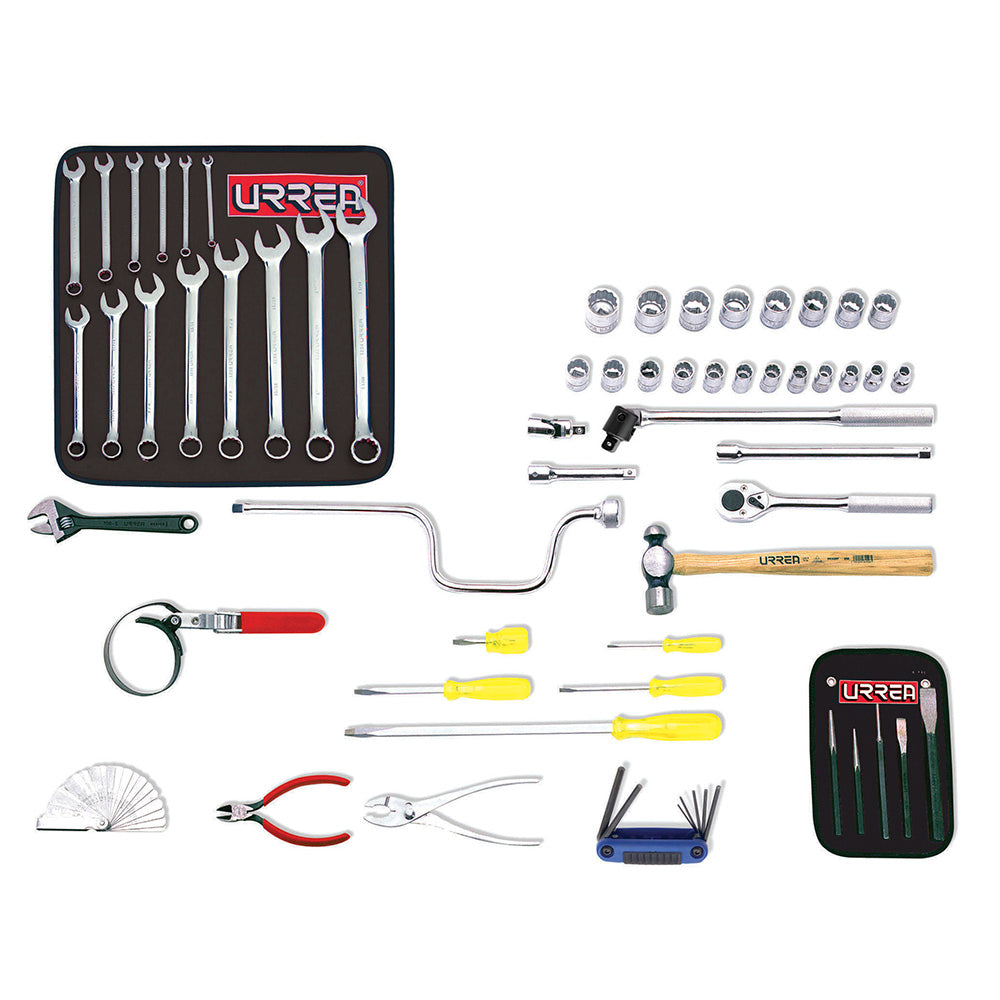 Juego básico automotriz 57 piezas sin caja Urrea