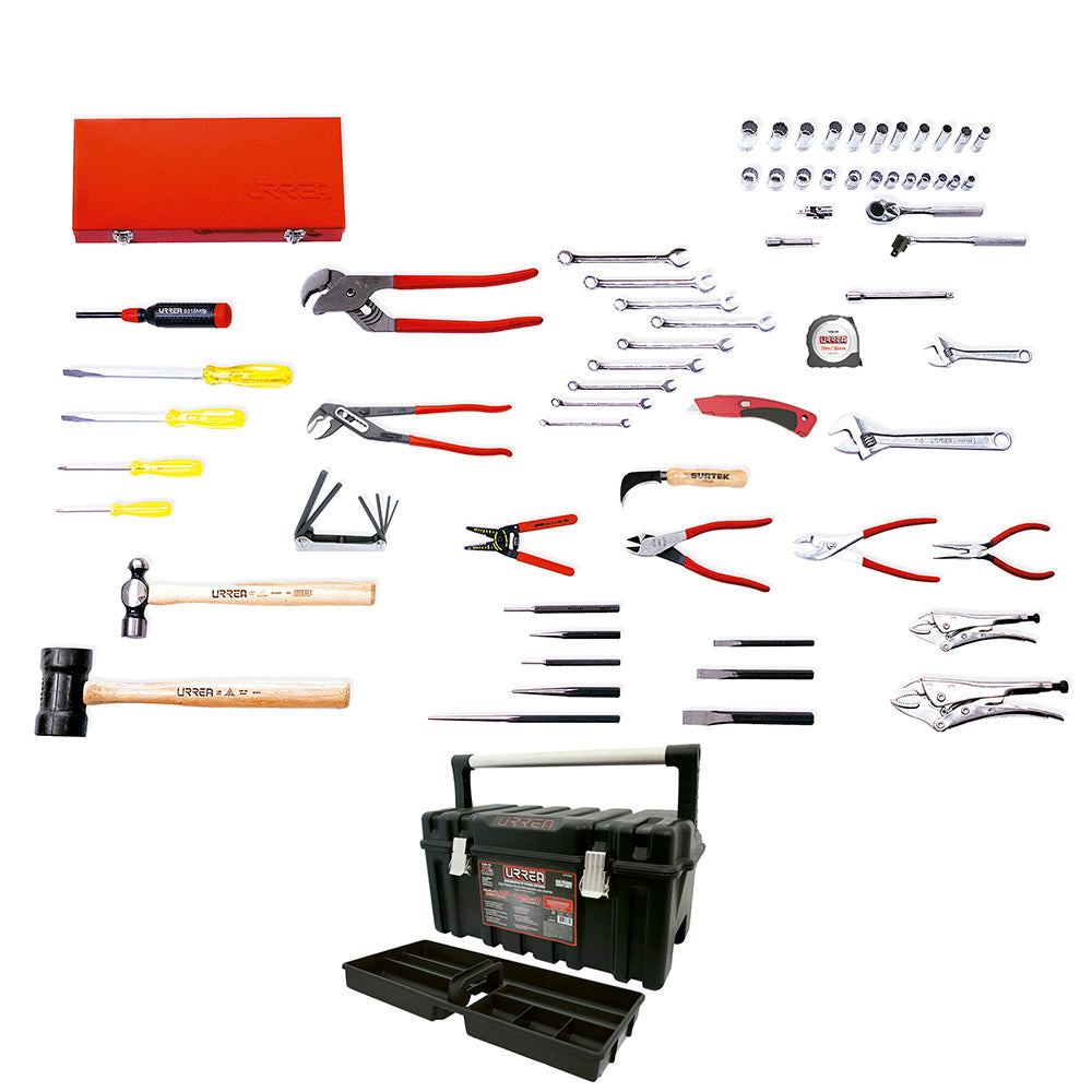 Juego básico industrial 68 piezas con caja CPU20A