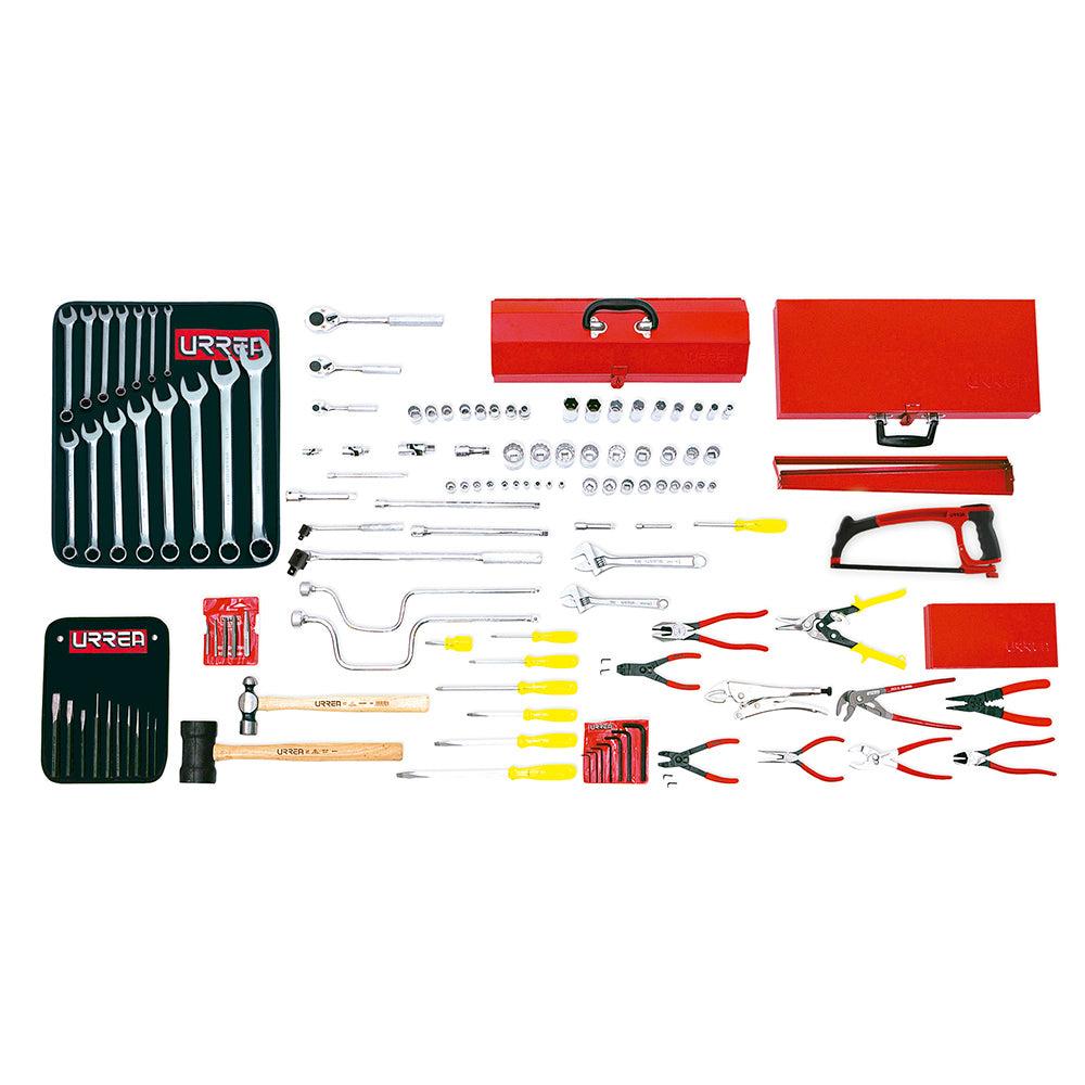 Juego básico industrial 124 piezas sin gabinete Urrea