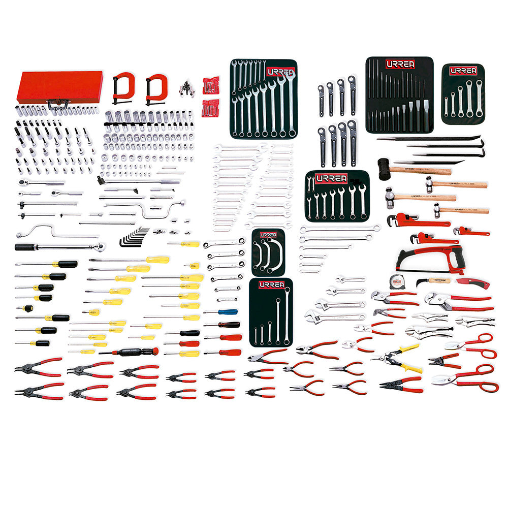 Juego maestro industrial 396 piezas sin gabinete Urrea