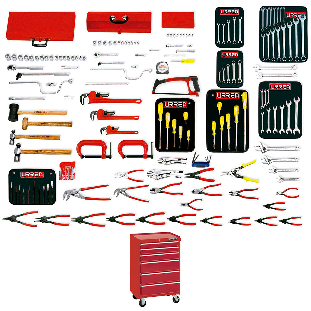 Juego maestro industrial 163 piezas con gabinete EX27M6