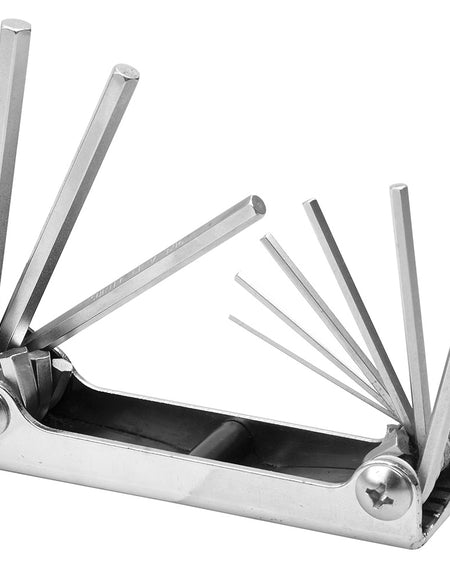 Juego de 9 llaves hexagonales métricas tipo navaja Surtek