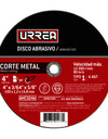 Disco abrasivo 4", 4000 rpm- 15 300 rpm tipo: 1 Urrea.