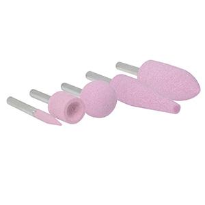 Juego de 5 puntas montadas de √≥xido de aluminio rosa tipo A