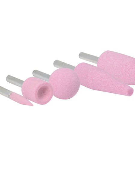 Juego 5 puntas montadas óxido de aluminio rosa tipo A Urrea