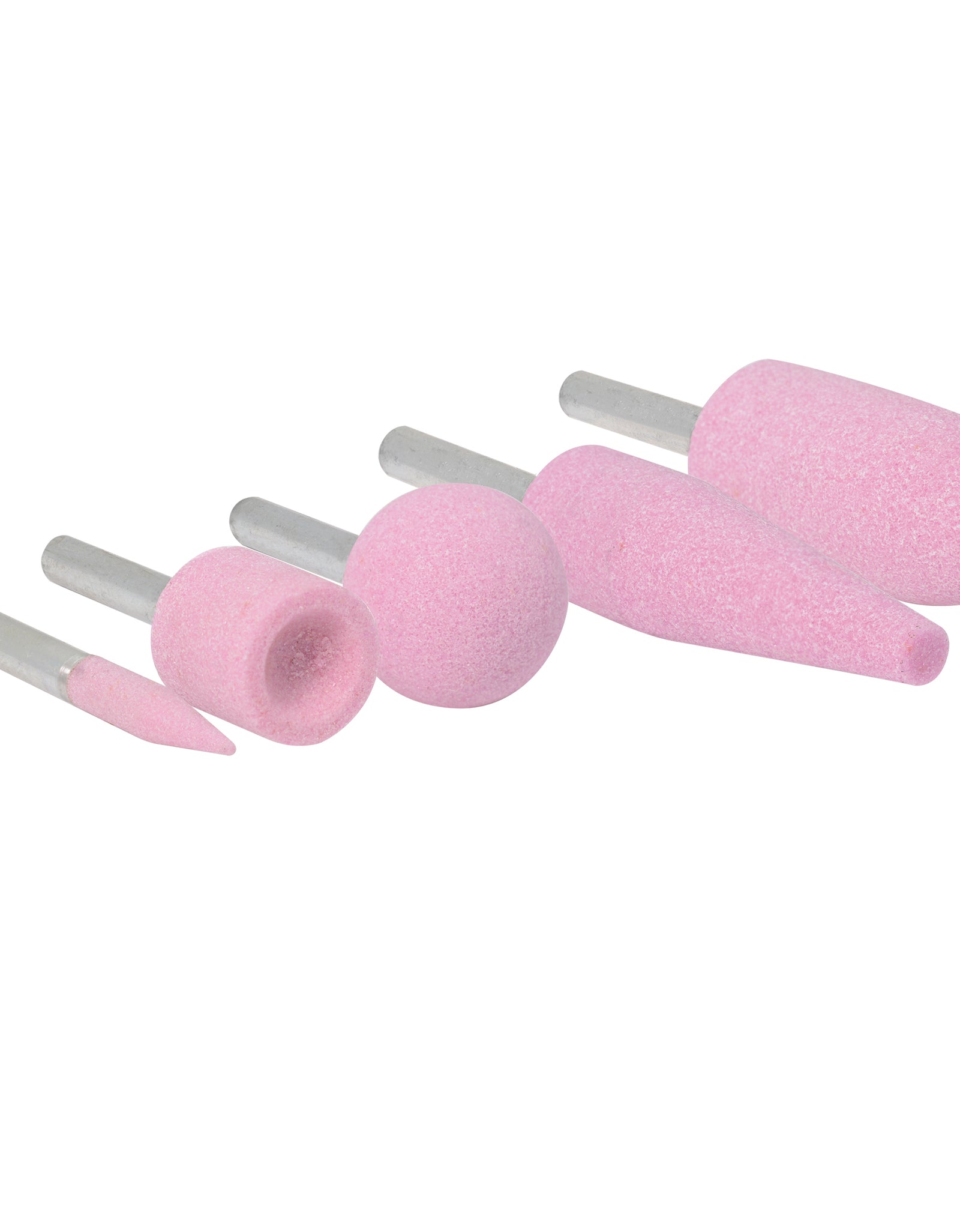 Juego 5 puntas montadas óxido de aluminio rosa tipo A Urrea