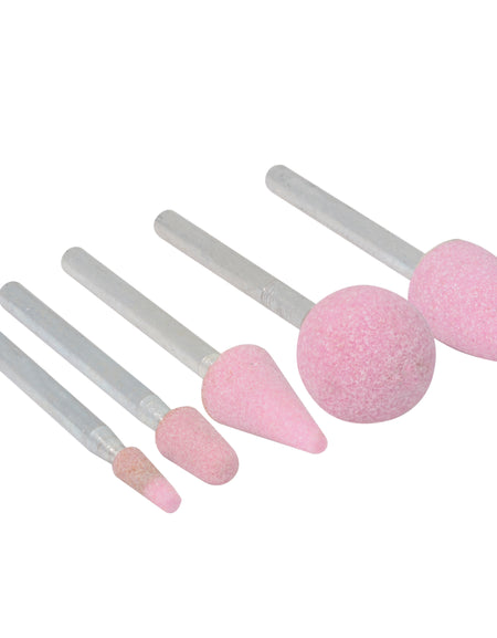 Juego 5 puntas montadas óxido de aluminio rosa tipo B Urrea
