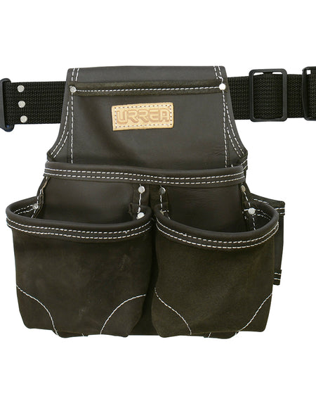 Estuche portaherramientas de piel 4 compartimientos Urrea