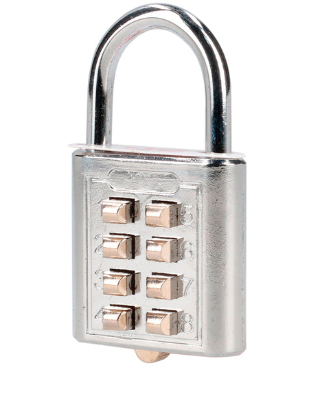 Candado digital corto 35 mm cromo brillante Lock