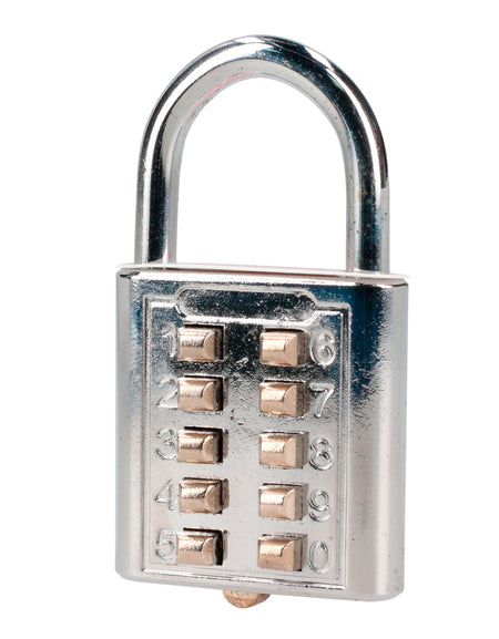 Candado digital corto 40 mm cromo brillante Lock