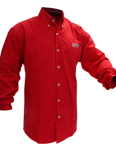 Camisa roja manga larga Urrea talla M Urrea