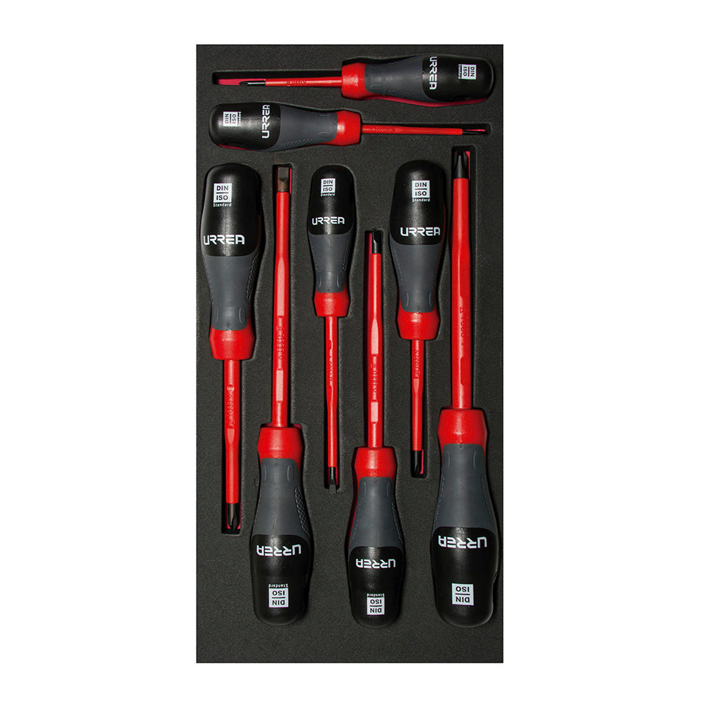 Juego de 8 Dest. Trim 1000V puntas planas y phillips Urrea