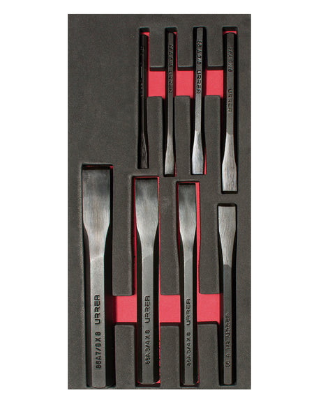 Juego de 8 cinceles Urrea