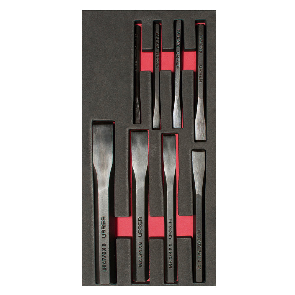 Juego de 8 cinceles Urrea