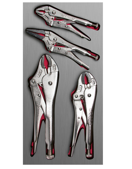 Juego 4 pinzas presión Urrea.