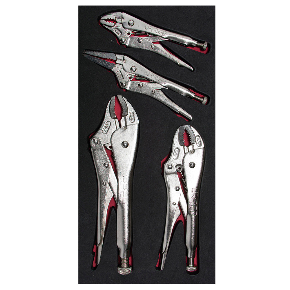 Juego de 4 pinzas de presion Urrea