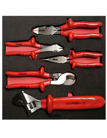 Juego de 4 Pinzas y Ajustable 1000V Urrea