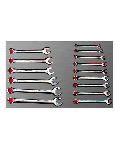 Juego llaves combinadas mm 15 piezas Urrea.