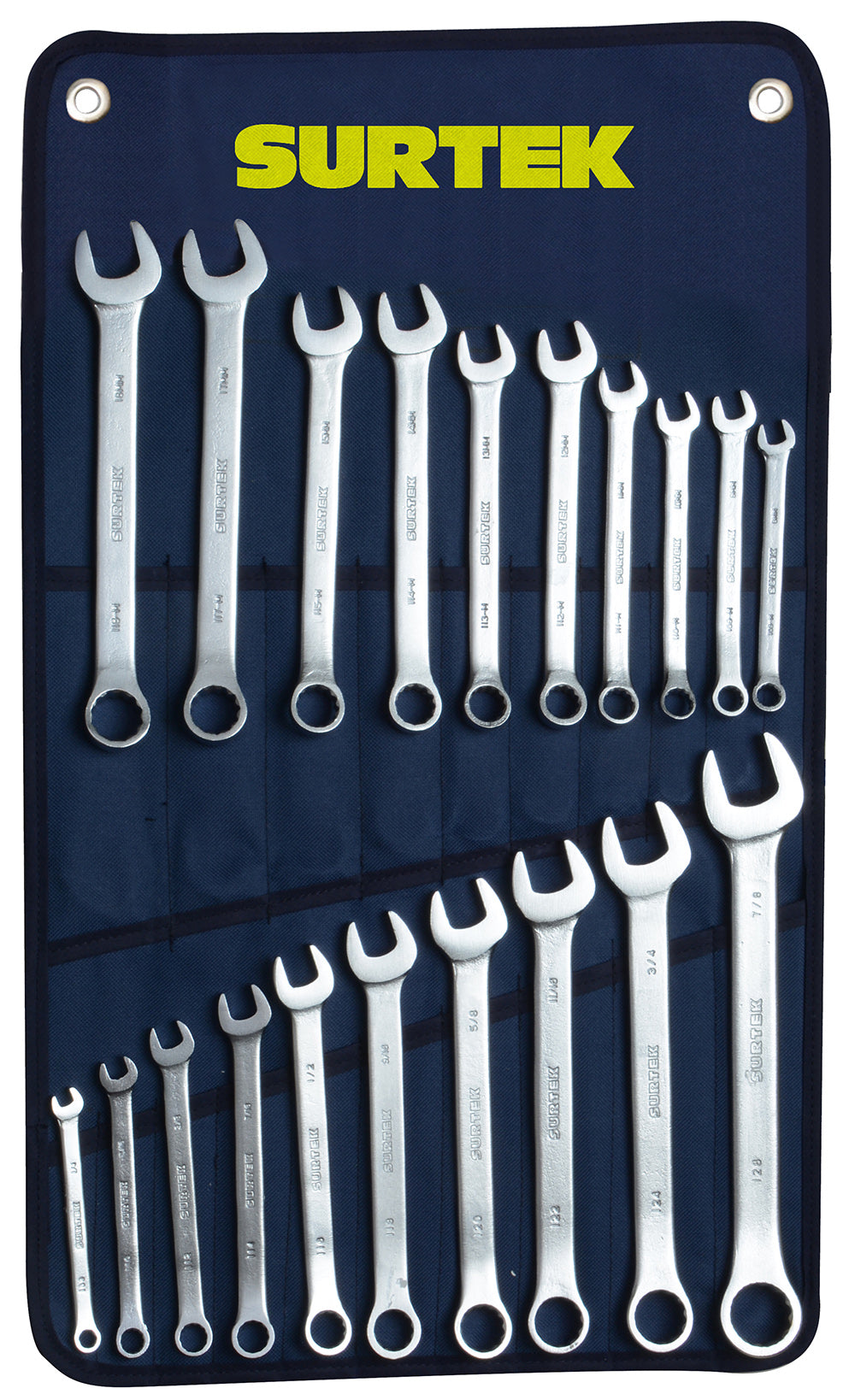 Surtek Juego de 20 llaves combinadas satín
