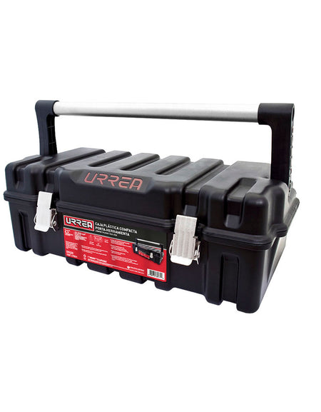 Caja portaherramientas plástica 21" compacta con broches metálicos