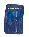 Juego de 5 destornilladores azules combinado Surtek