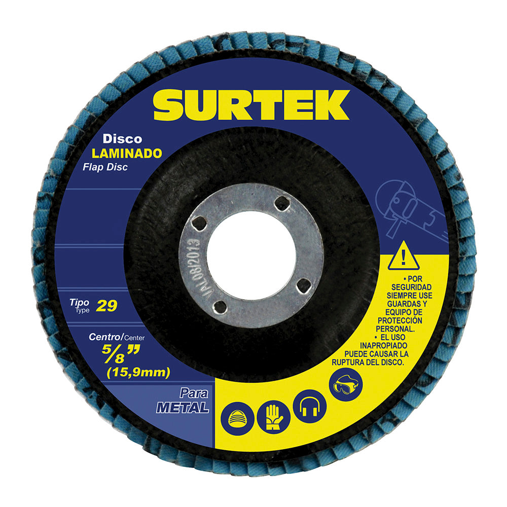 Disco laminado 7" grano 40 Surtek