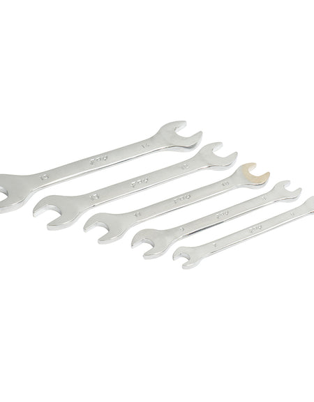 Juego de 5 llaves españolas pulido espejo métricas Foy