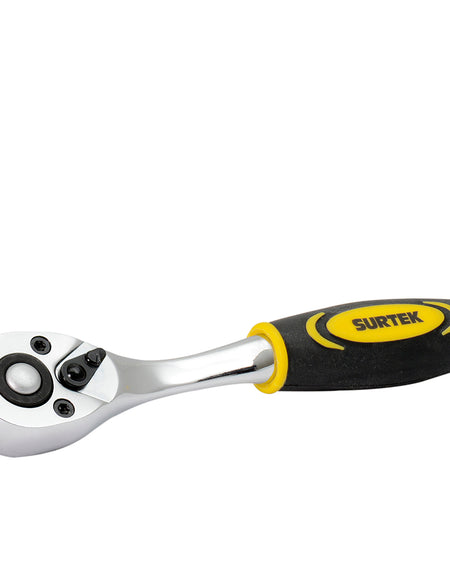 Surtek Matraca 1/4" cabeza de pera mango bimaterial