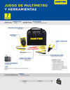 Juego de multímetro básico y herramientas 7 pz Surtek