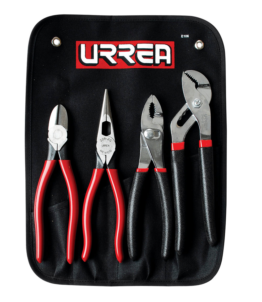 Juego de 4 pinzas varias Urrea