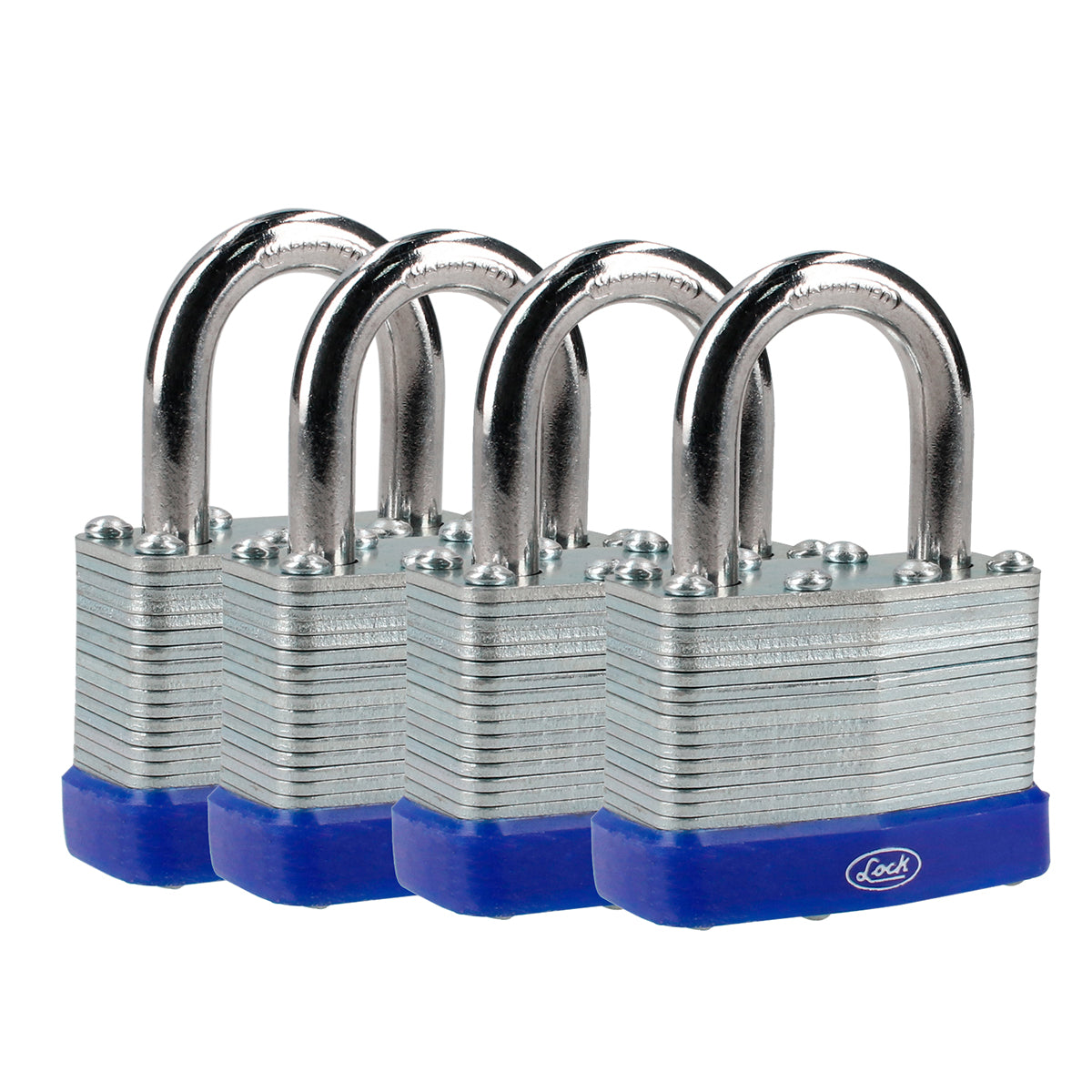 Juego de 4 candados laminados 40mm Lock