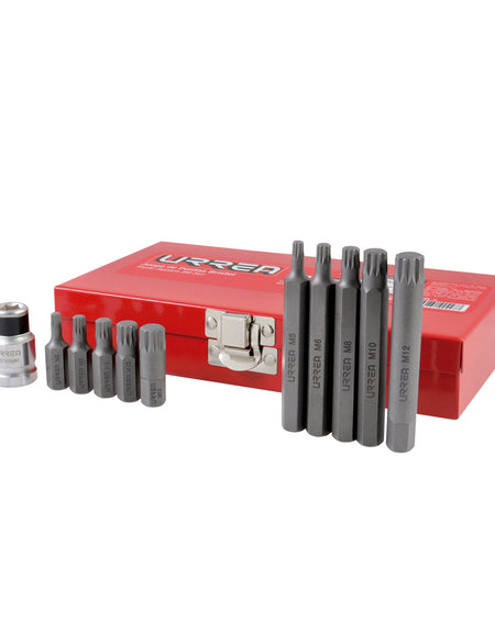 Juego de puntas Bristol hexágono 3/8" adaptador 1/2" Urrea