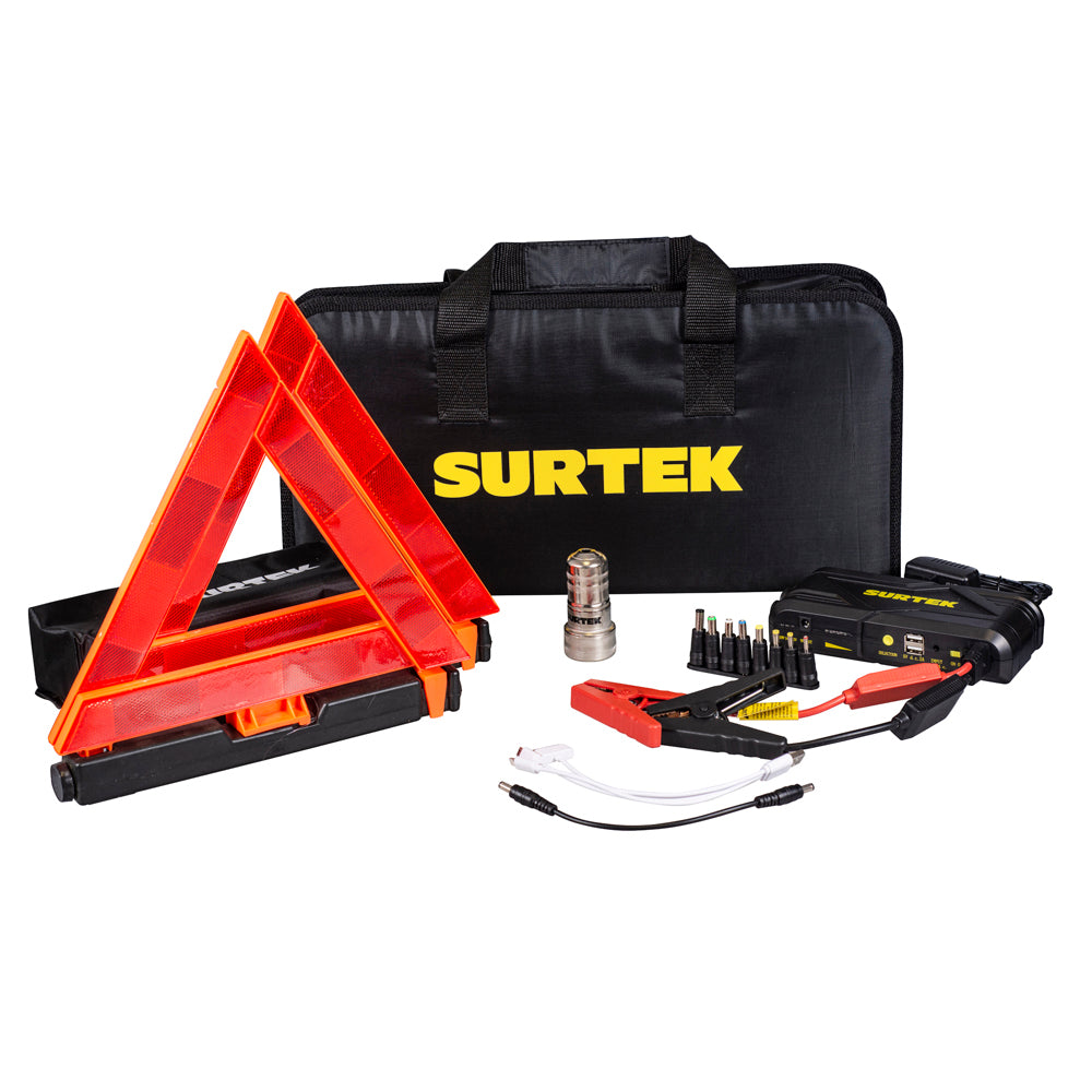Juego de arrancador portátil con accesorios 4 pz Surtek