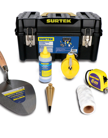 Juego de herramientas para albañil 6 piezas Surtek