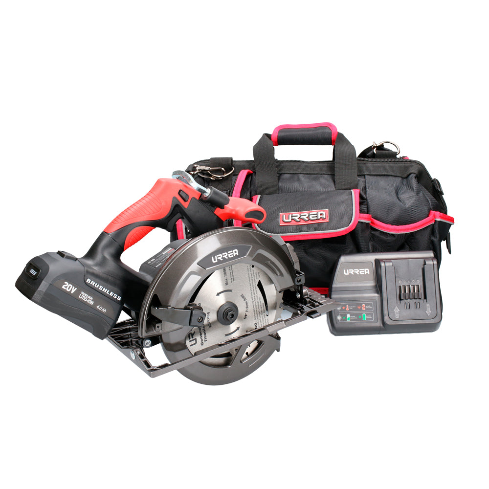 Sierra Circular Con Batería Y Cargador 4pz Urrea