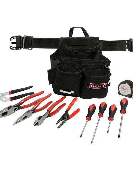 Juego para electricista en portaherramientas 11 piezas Urrea