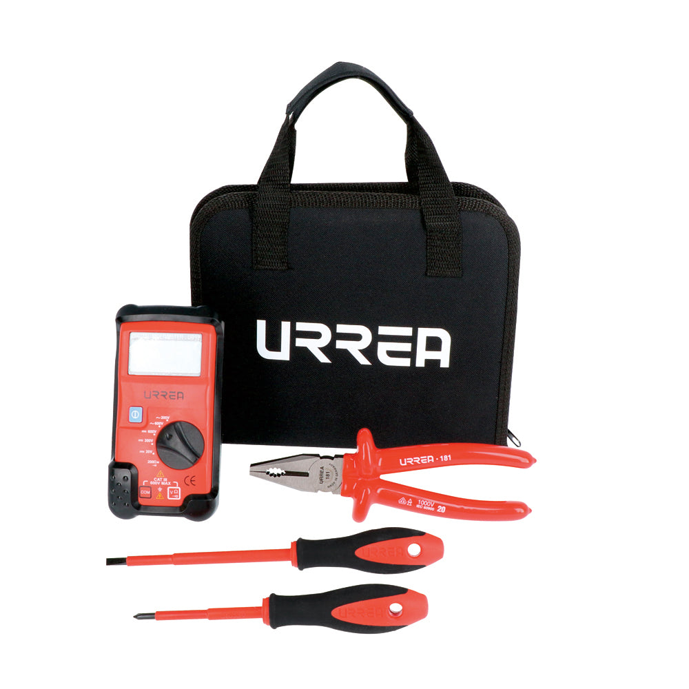 Juego de multímetro básico y herramientas 5 pz Urrea